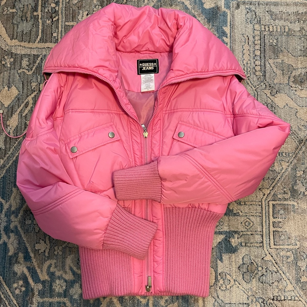 Vintage Guess Bubblegum Pink Puffer